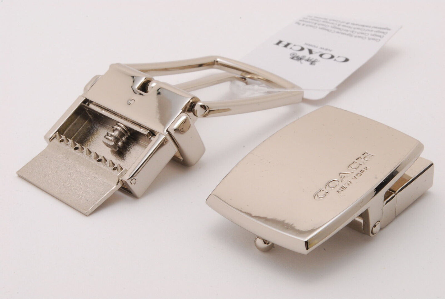 【Rank S】Auth Coach belt unused item with black case, with instructions JP A446