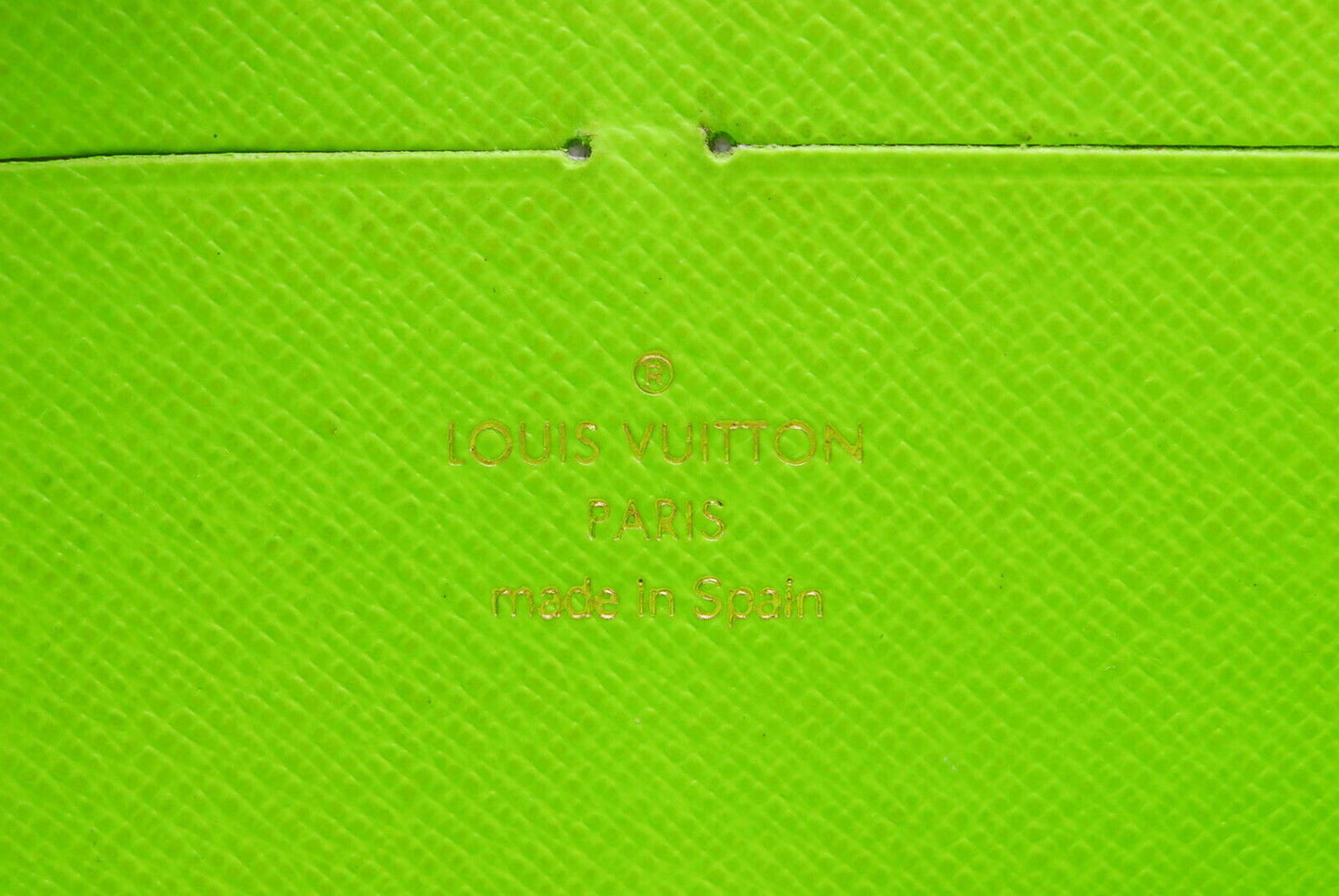Louis-Vuitton Graffiti Zippy Wallet Letters Lime Green RARE A861